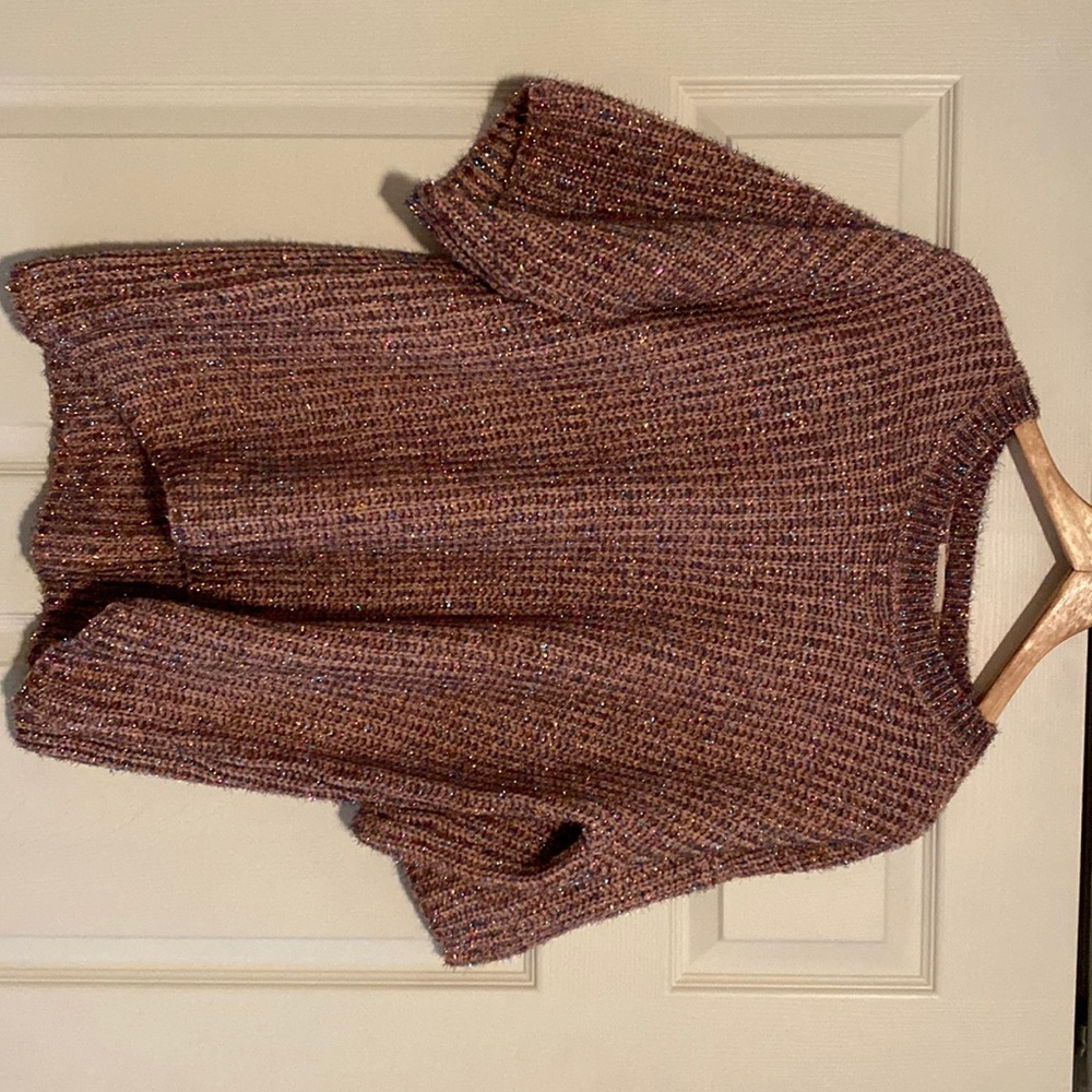Sparkly slouchy sweater